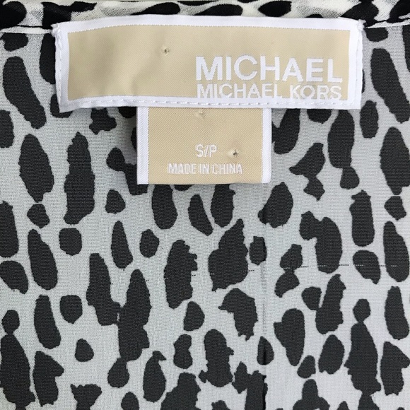 Michael Kors Beaded Black and White Blouse S - Picture 5 of 7